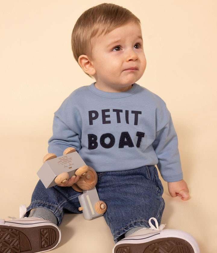 FELPA PETIT BOAT AZZURRA<BR/><BR/> A08PU 05 PETIT BATEAU 
