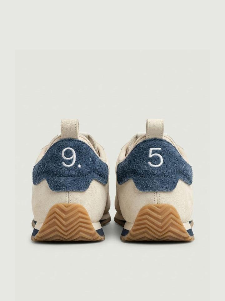 Sneaker Fishkat in pelle bianca con inserti navy FISHKAT OFF WHITE/NAVY NINE AN HALF 