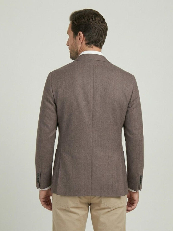 Blazer monopetto marrone CARABINA MORO ANDREA MORANDO 