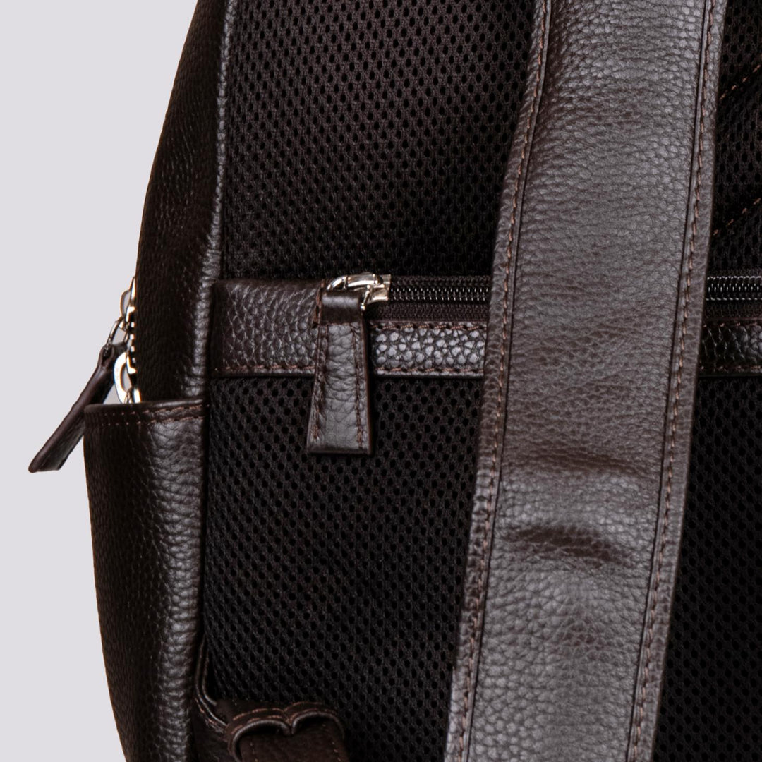 ZAINO IN PELLE MARTELLATA MARRONE TRAVELER TRA 06 JACK LEATHER 