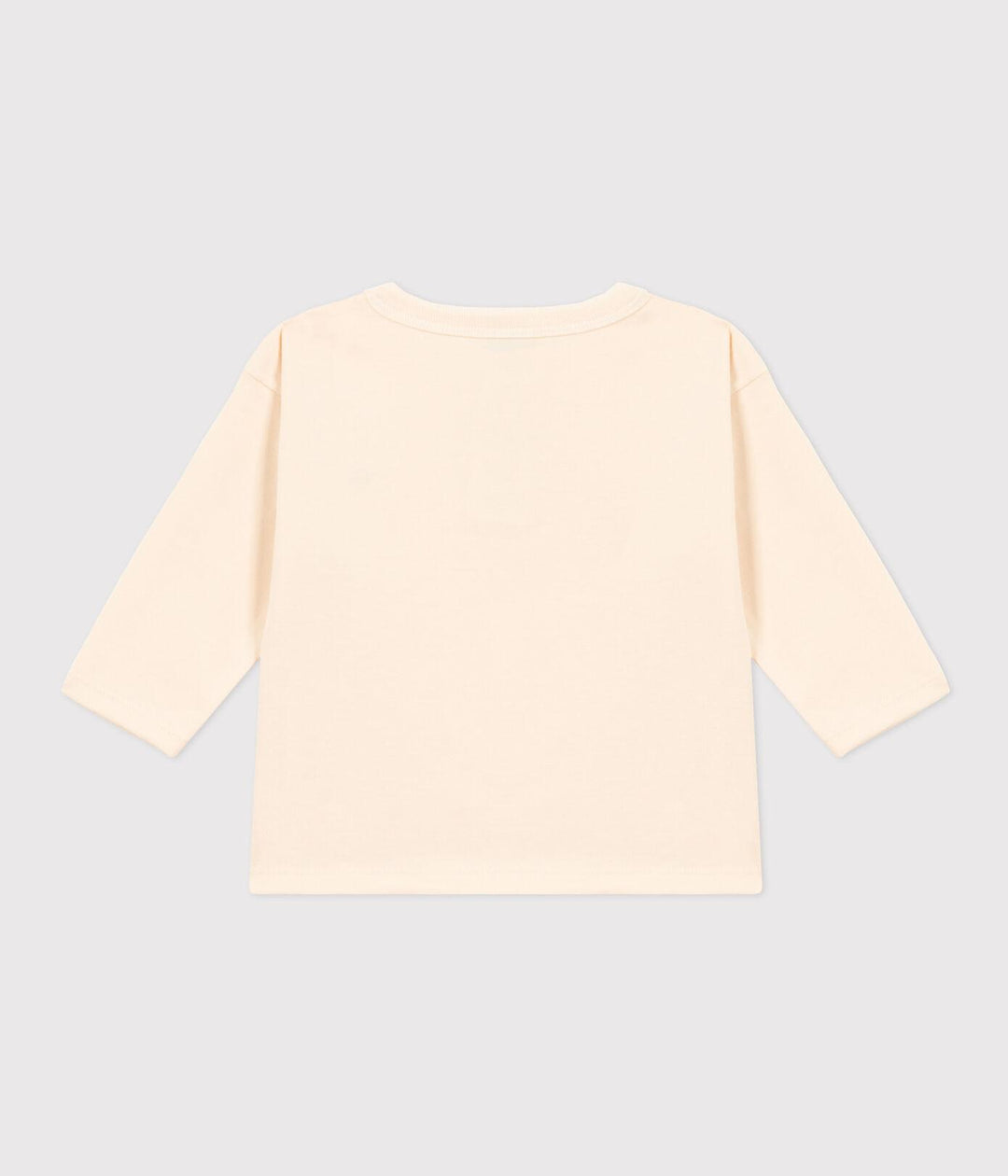 T-SHIRT A MANICHE LUNGHE IN JERSEY PER BEBÈ A095G 01 PETIT BATEAU 
