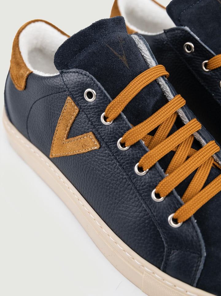SNEAKER OLYMPIC BLU E CUOIO SUBLGOB OT V2 