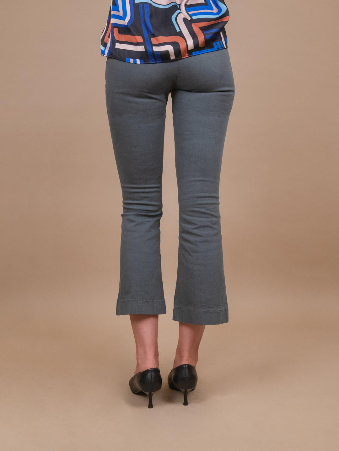 PANTALONE A TROMBETTA grigio 824JA 1802 ANDREA MORANDO 