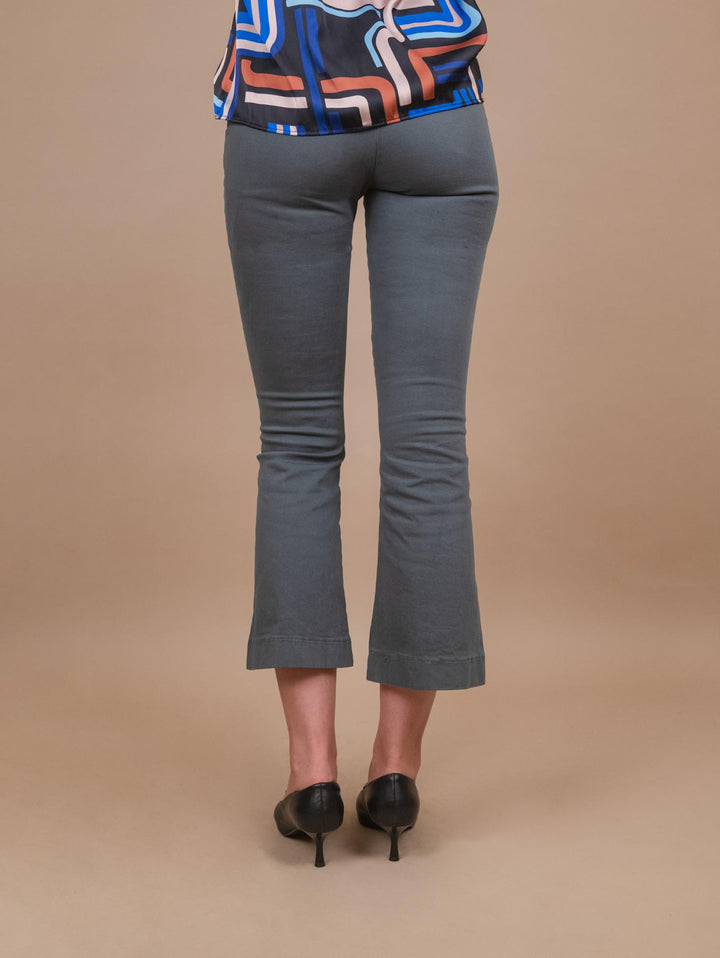 PANTALONE A TROMBETTA grigio 824JA 1802 ANDREA MORANDO 