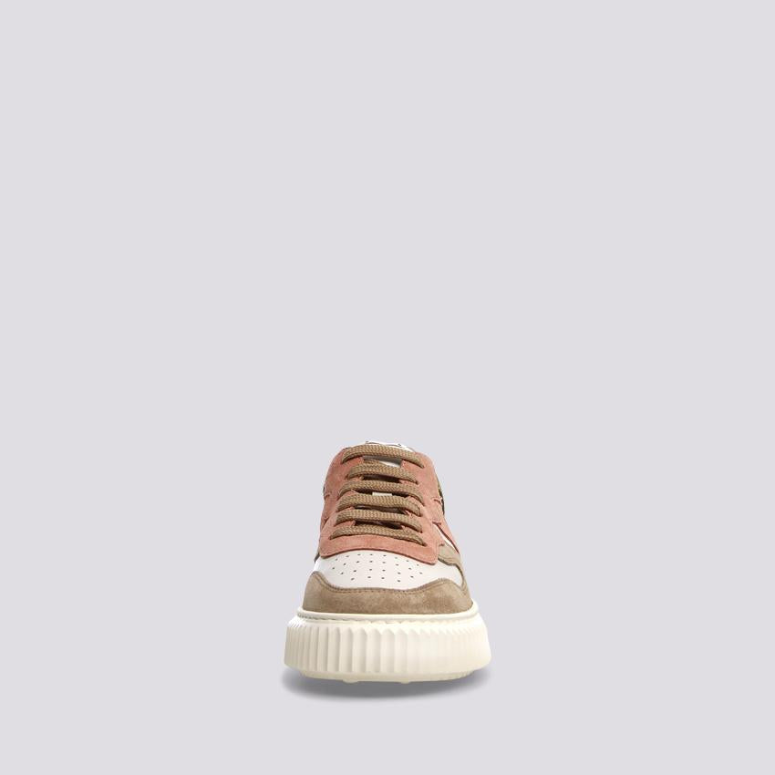 Sneaker LAURA rosa e verde 2017528 051E22 VOILE BLANCHE 