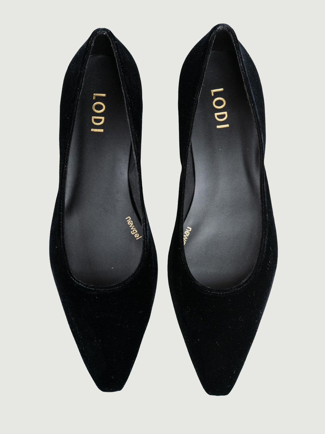 BALLERINA IN VELLUTO NERO 5555 NERO LODI 