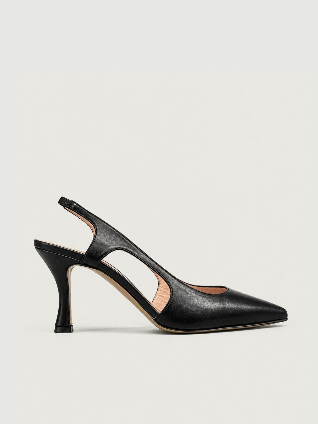 Dècolletè slingback in pelle nera S260 NERO ANDREA MORANDO 