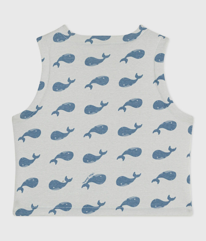 Cardigan senza maniche double face A0EBM 01 PETIT BATEAU 