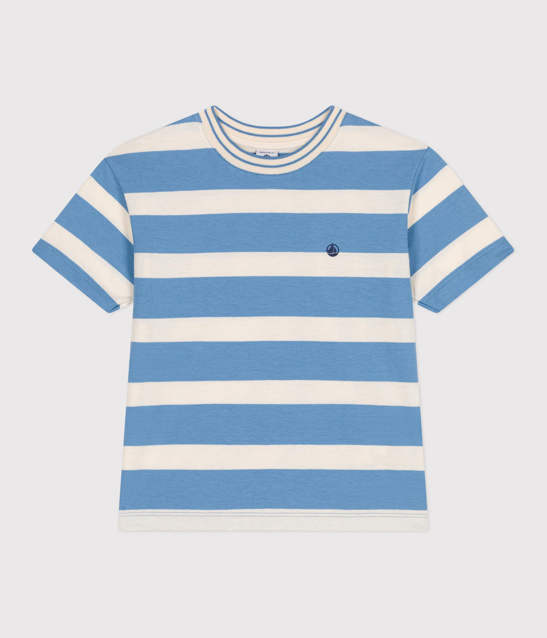T-shirt a maniche corte in cotone a righe bambino