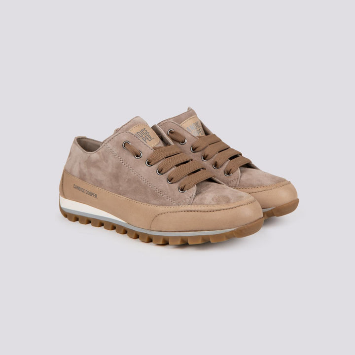 SNEAKER JANIS CHIC in camoscio TORTORA 2017965 021E54 CANDICE COOPER 