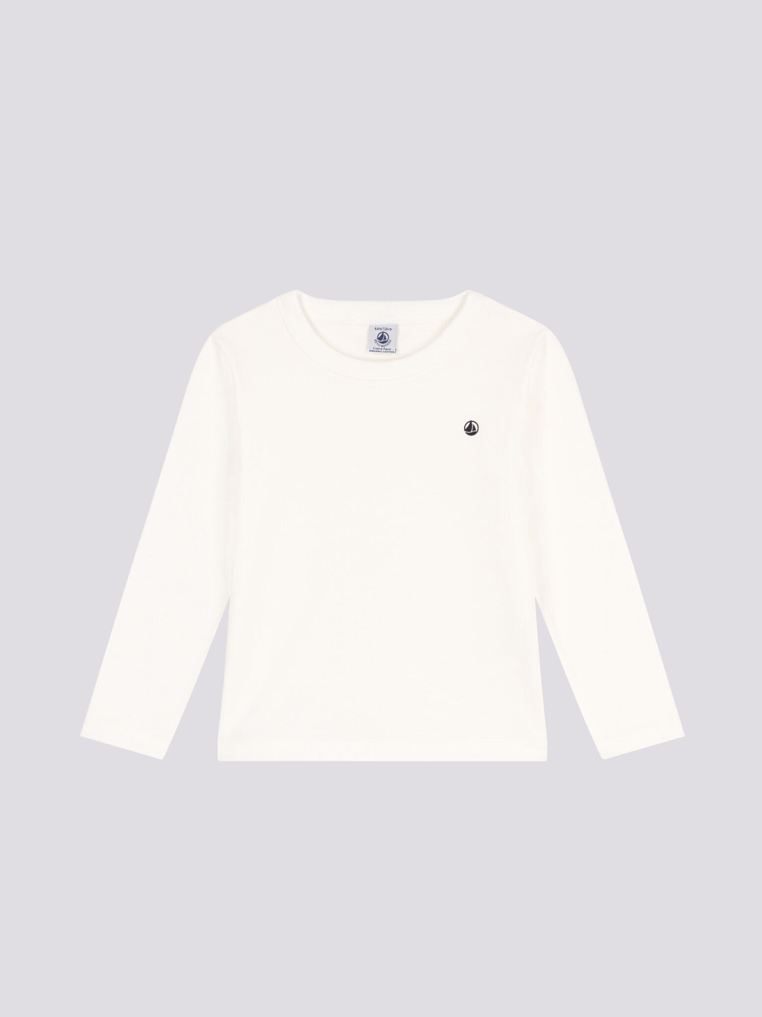 T-SHIRT MANICHE LUNGHE BAMBINO A08I1 01 PETIT BATEAU 