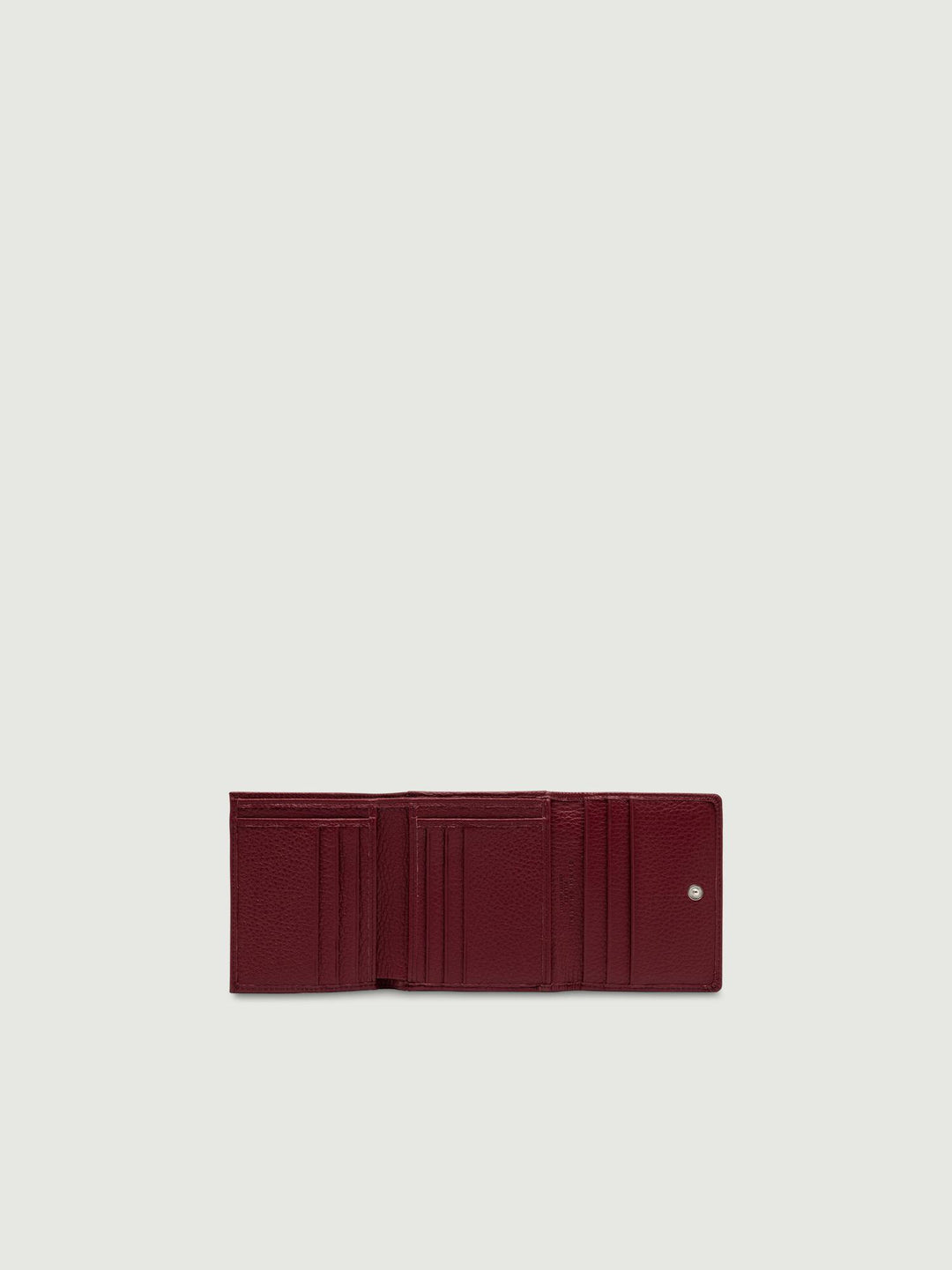 Mini portafoglio in pelle martellata bordeaux 5080 GRN 6731 GIANNI CHIARINI 