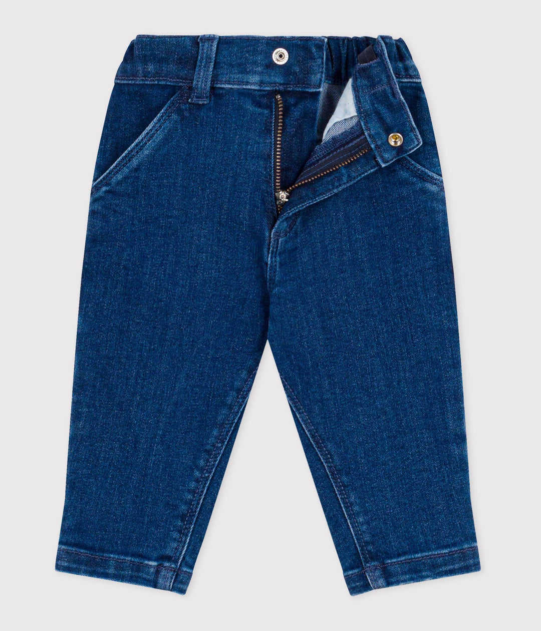 Pantaloni in denim neonato A0EDO 01 PETIT BATEAU 