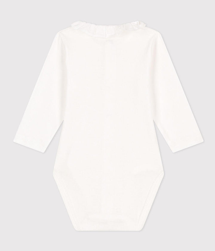 BODY IN COTONE A MANICA LUNGA CON COLLARETTO A085F 01 PETIT BATEAU 