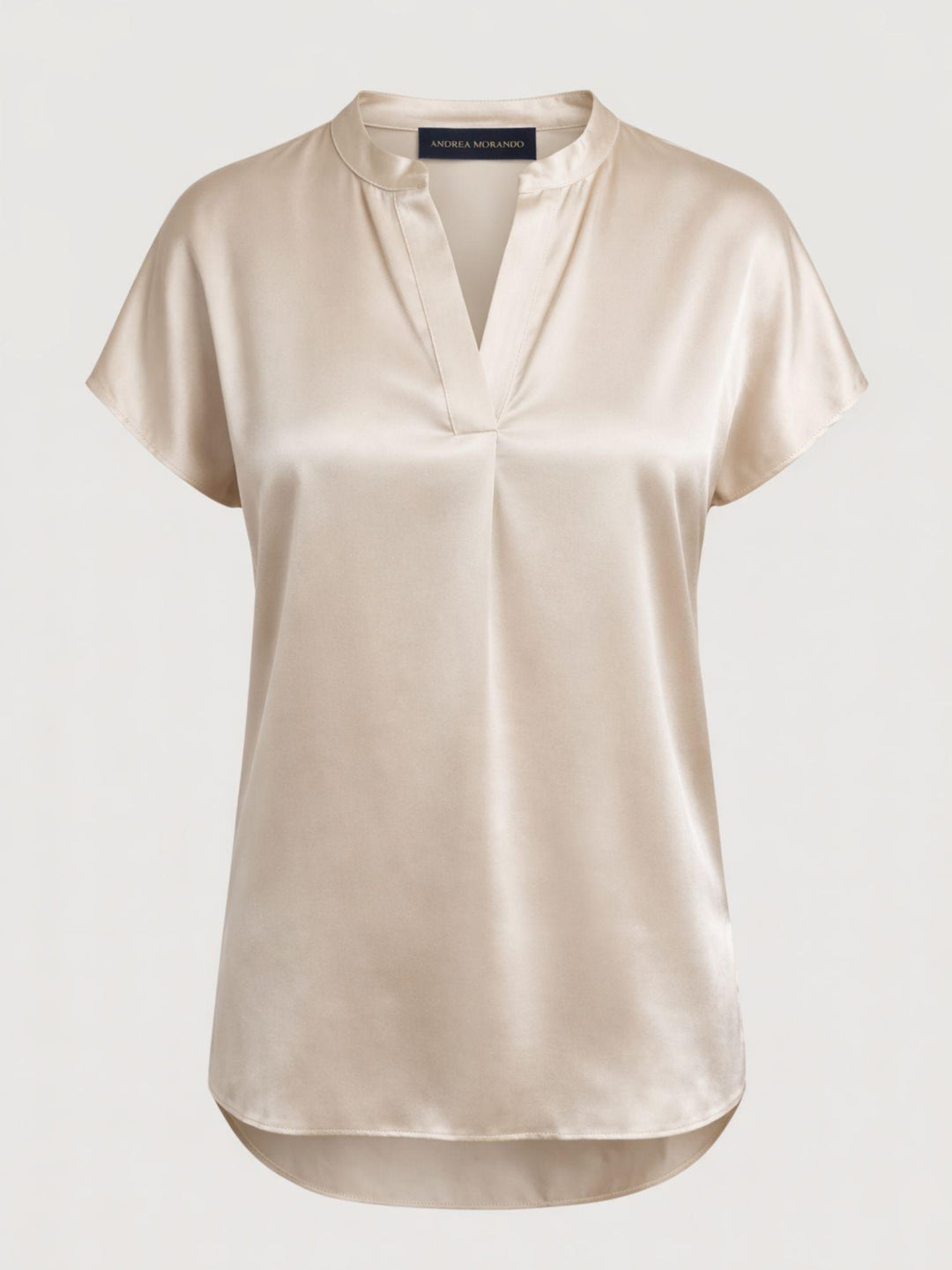 Blusa in raso panna M9237 PANNA ANDREA MORANDO 