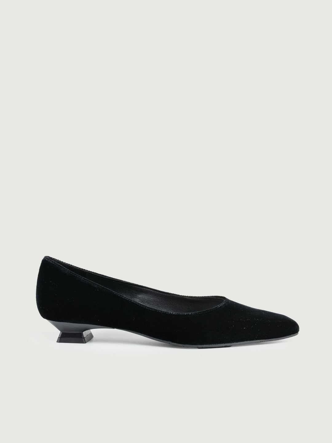 BALLERINA IN VELLUTO NERO 5555 NERO LODI 