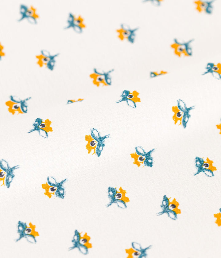 SACCO NANNA IN COTONE CON FANTASIA A FIORI A08EF 01 PETIT BATEAU 