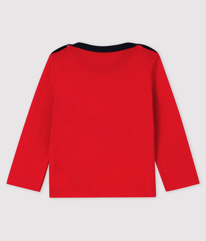 T-shirt a manica lunga rossa 56197 01 PETIT BATEAU 