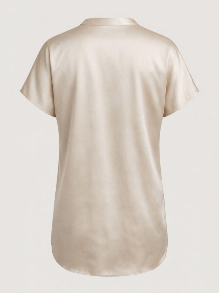 Blusa in raso panna M9237 PANNA ANDREA MORANDO 