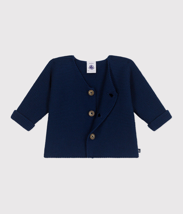 CARDIGAN in maglia di cotone neonato A0CES 01 PETIT BATEAU 