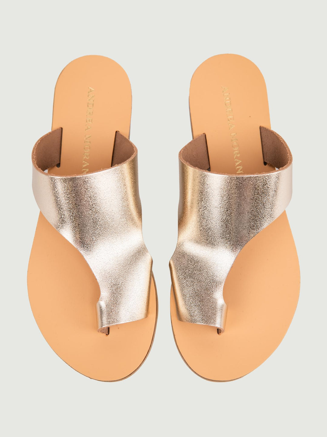 CIABATTINA INFRADITO IN PELLE ORO 26 GOLD ANDREA MORANDO 