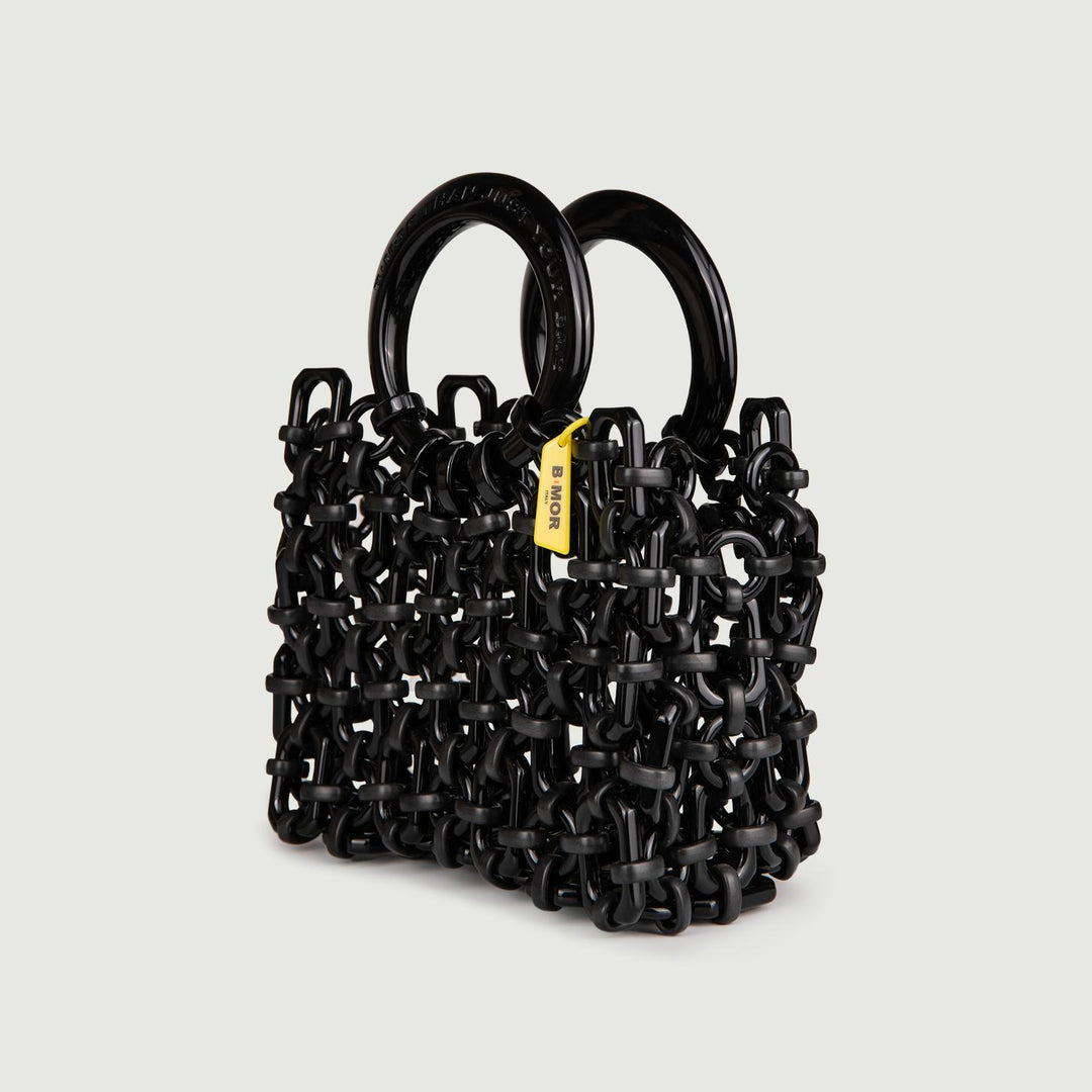 BORSA DOLL IN RESINA NERA DOLL NERO BIMOR 