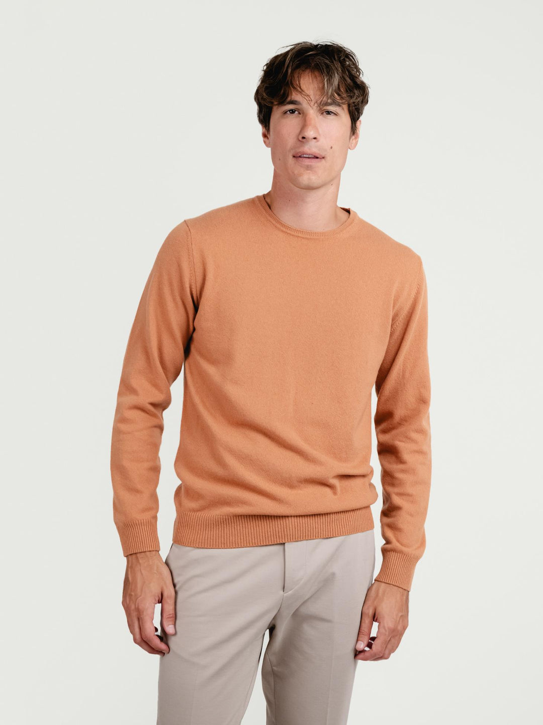 MAGLIA IN LANA MERINO E CASHMERE CANNELLA 0030 48 FIESOLI DANIELE 
