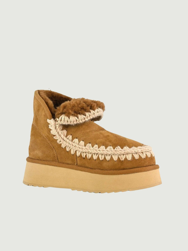 MINI ESKIMO 18 PLATFORM BOOT COGNAC 681000A COG MOU 