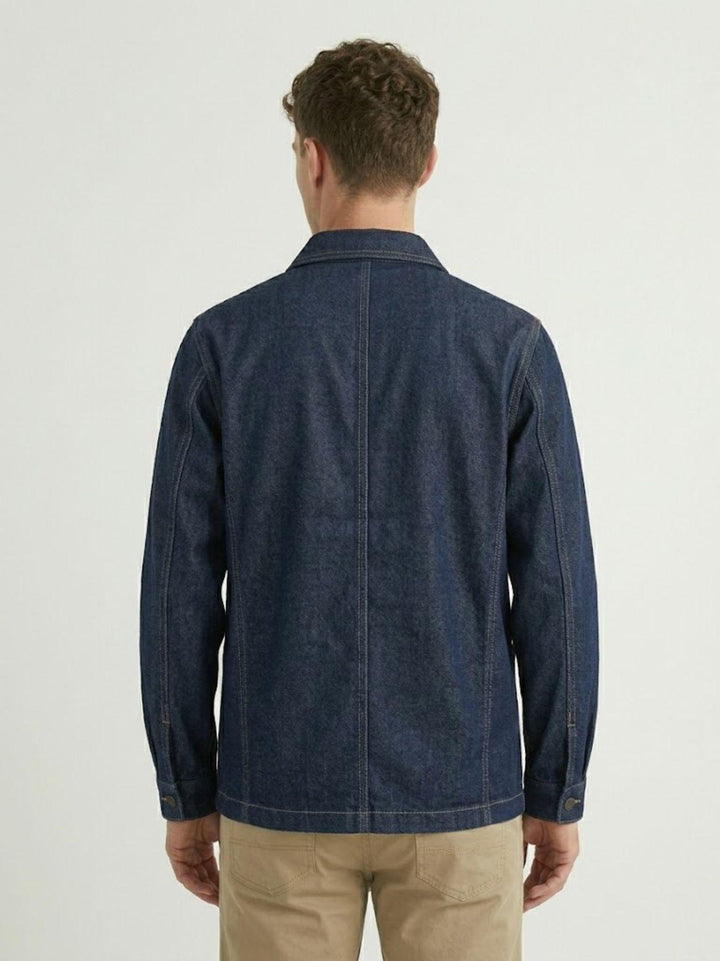 Work jacket in denim lavaggio scuro JACKET019 B0 UNIFORM 