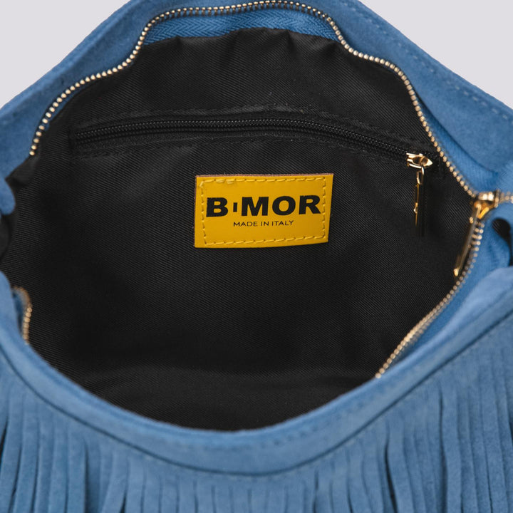 Borsa a tracolla in camoscio con frange carta zucchero Jigly JIGLY JEANS BIMOR 
