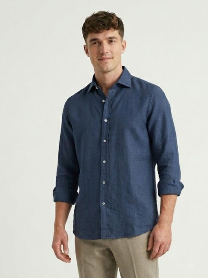 camicia in lino bluette 30 18 ANDREA MORANDO 