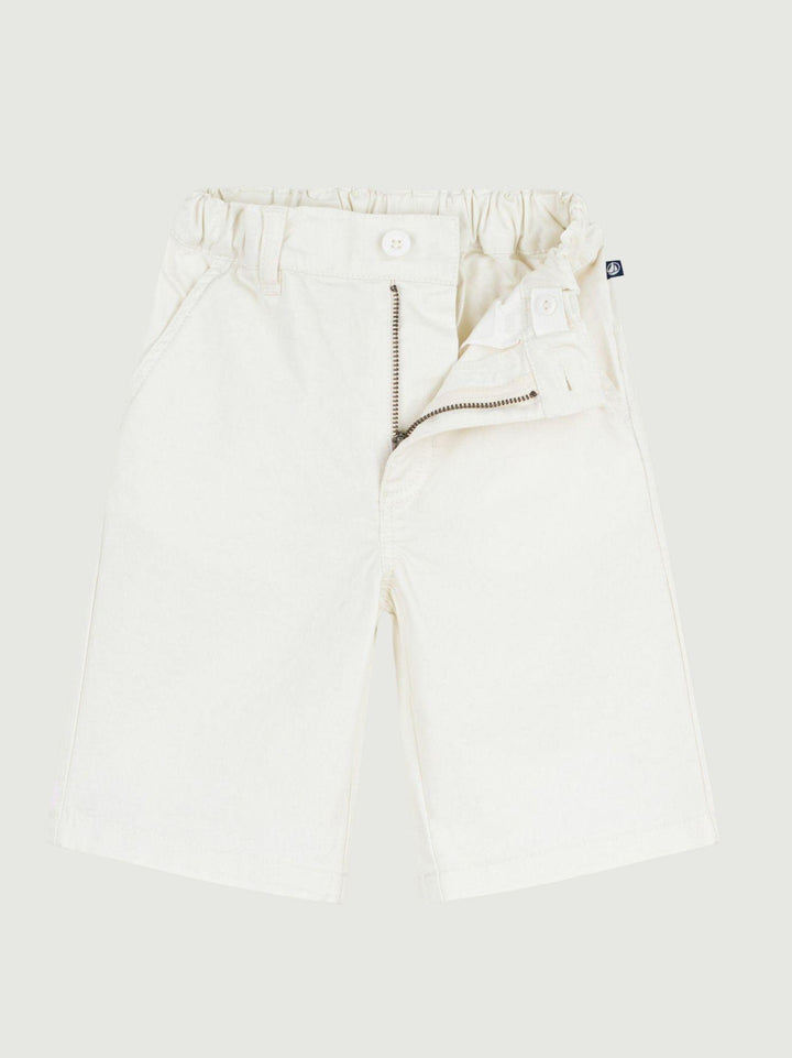 Pantaloncini in cotone bianco A0F0C 01 PETIT BATEAU 