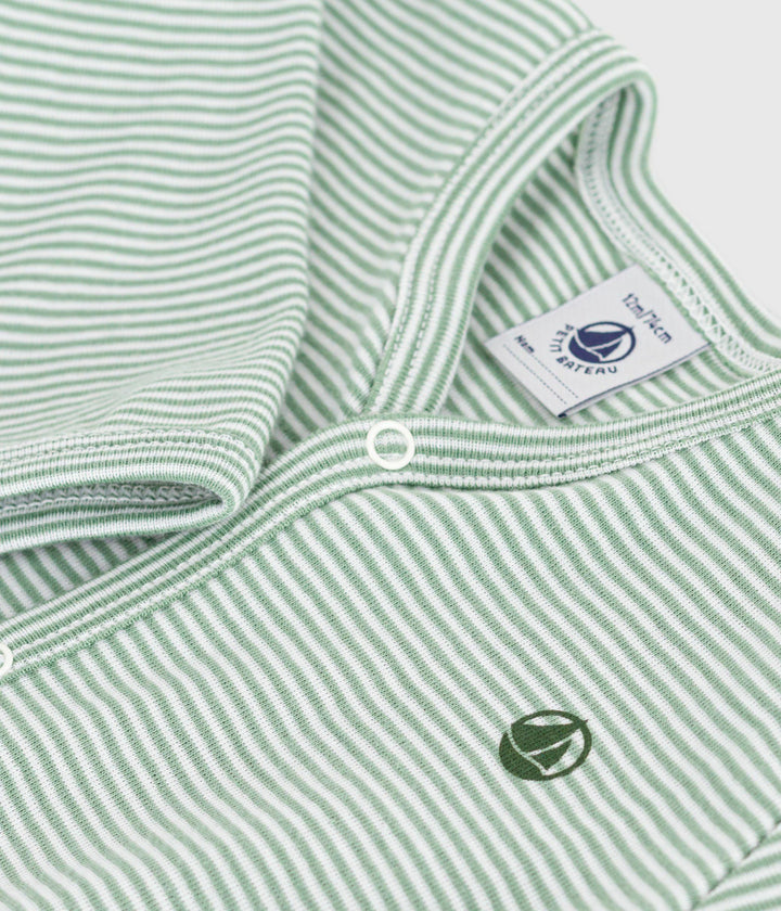 Pigiama in cotone millerighe neonato A0E2M 03 PETIT BATEAU 