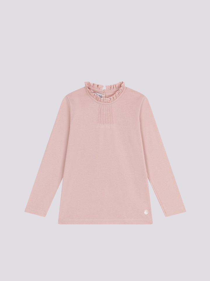 MAGLIA A MANICHE LUNGHE IN COTONE A08GW 01 PETIT BATEAU 