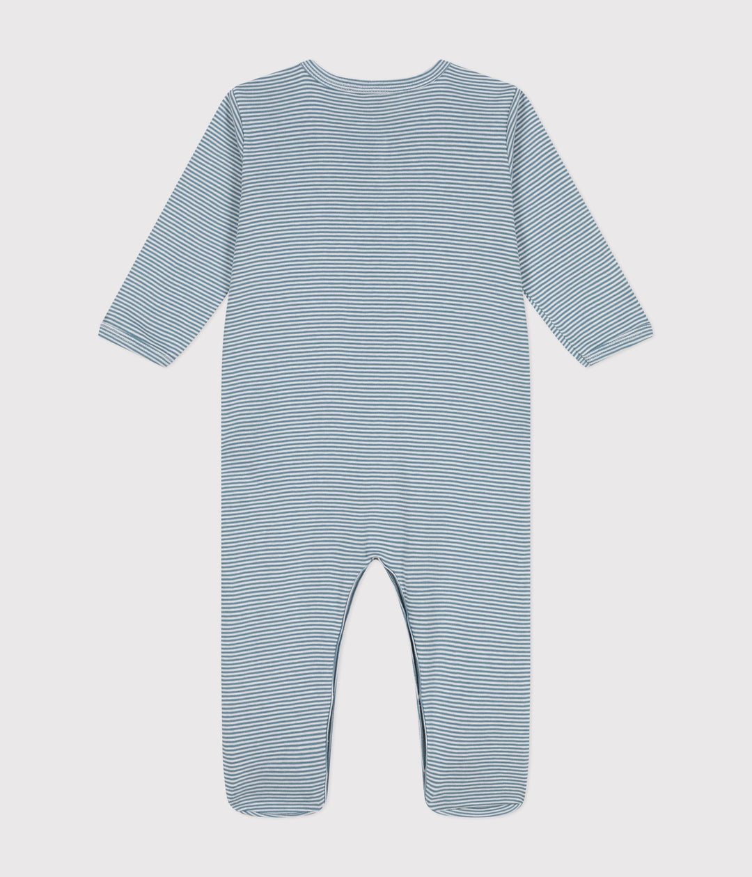 Tutina fantasia micro righe in cotone A0AX6 01 PETIT BATEAU 