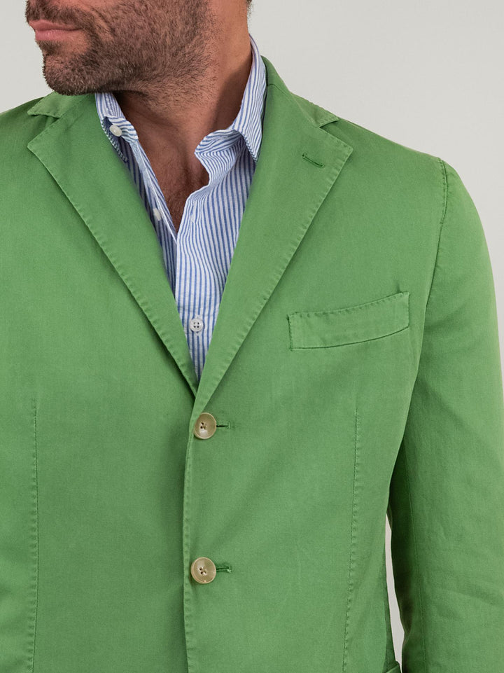 BLAZER IN COTONE VERDE BLUE2/128806 30 ANDREA MORANDO 