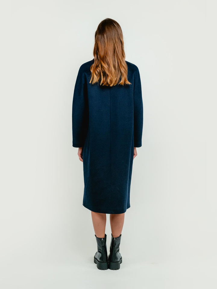 CAPPOTTO DOPPIOPETTO OVER BLU NAVY 97462QUI BLU ANDREA MORANDO 