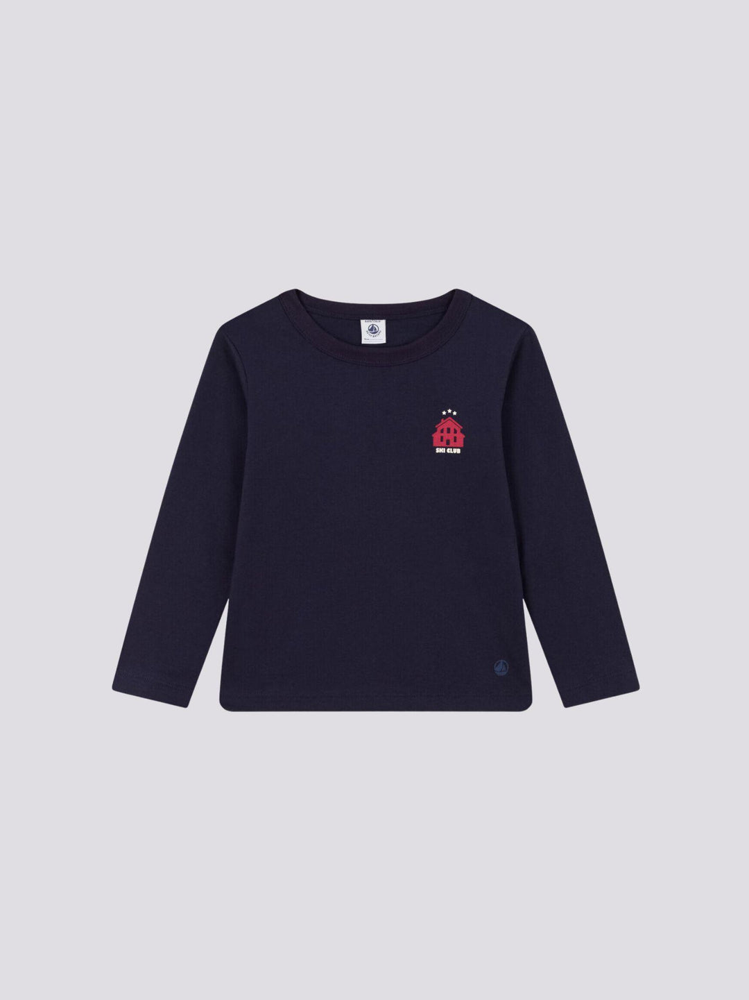 T-SHIRT MANICHE LUNGHE IN COTONE bambino A08IW 09 PETIT BATEAU 