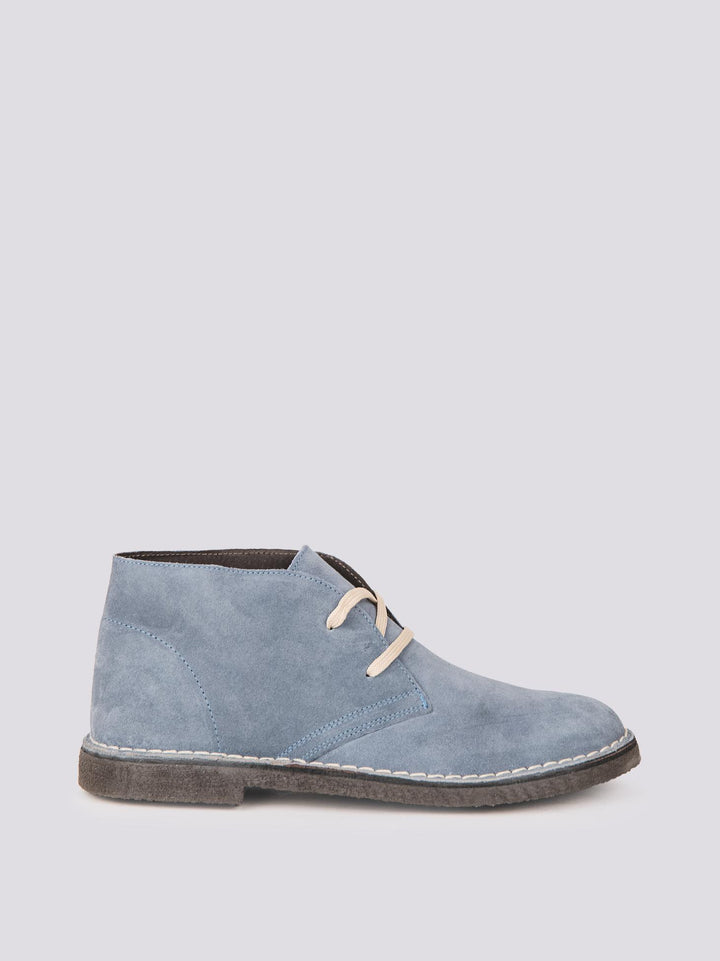 Polacchino Desert Boot azzurro ghiaccio in camoscio CLARK BLU BAHIA ANDREA MORANDO 
