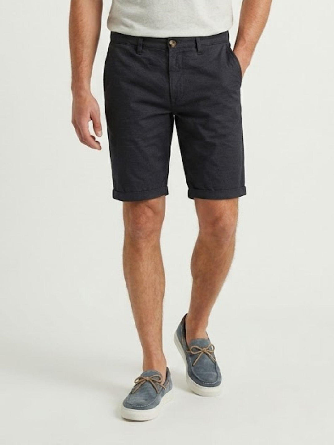 Bermuda in cotone navy BU26S29BEPA1461TWILL 200 ANDREA MORANDO 