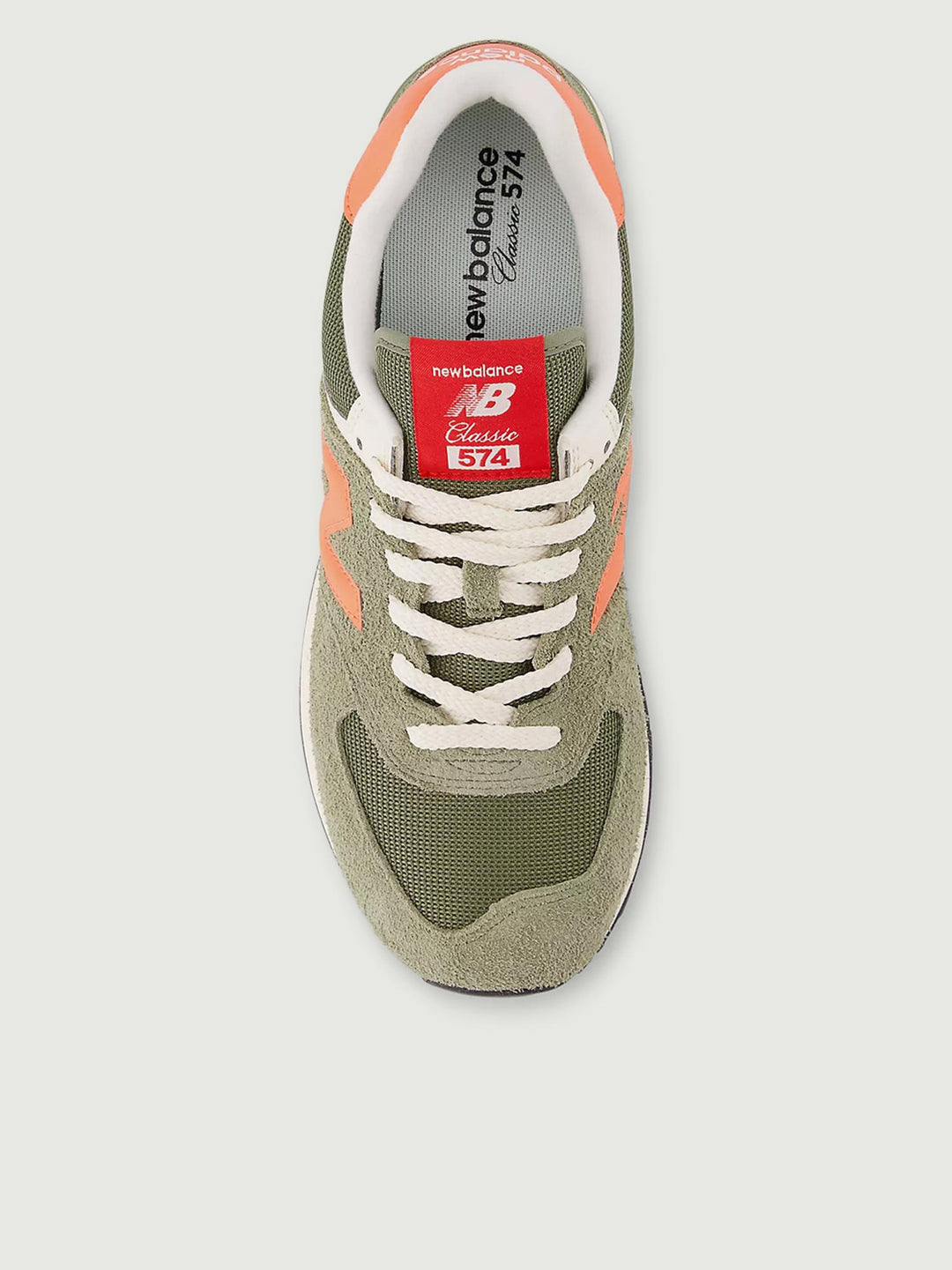 SNEAKER 574 OLIVA E ARANCIO U574BGR DD NEW BALANCE 