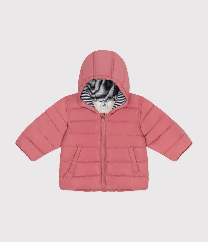 Piumino rosa foderato in pile A0B40 05 PETIT BATEAU 