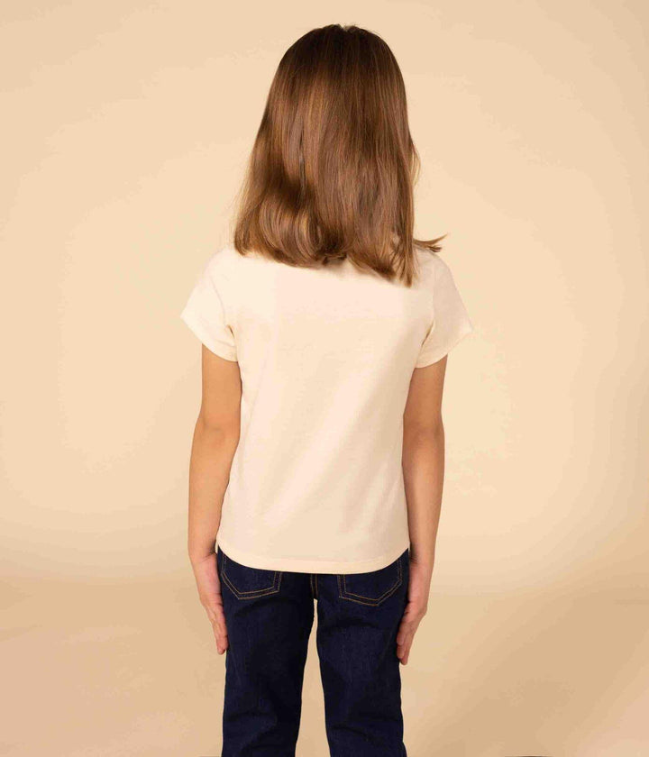 T-SHIRT A MANICHE CORTE IN COTONE A08DK 01 PETIT BATEAU 