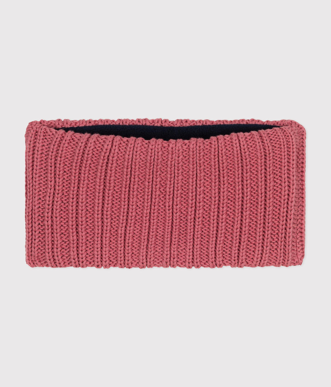 Snood rosa in maglia foderata in pile neonato A0BRV 03 PETIT BATEAU 