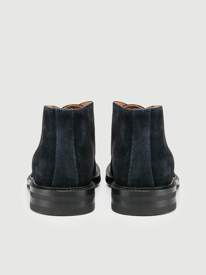 POLACCHINO IN PELLE SCAMOSCIATA BLU NAVY 073 NAVY SAXONE 