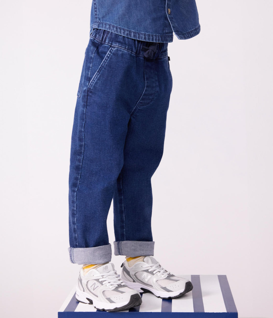 Pantaloni in denim bambina A0DTA 01 PETIT BATEAU 