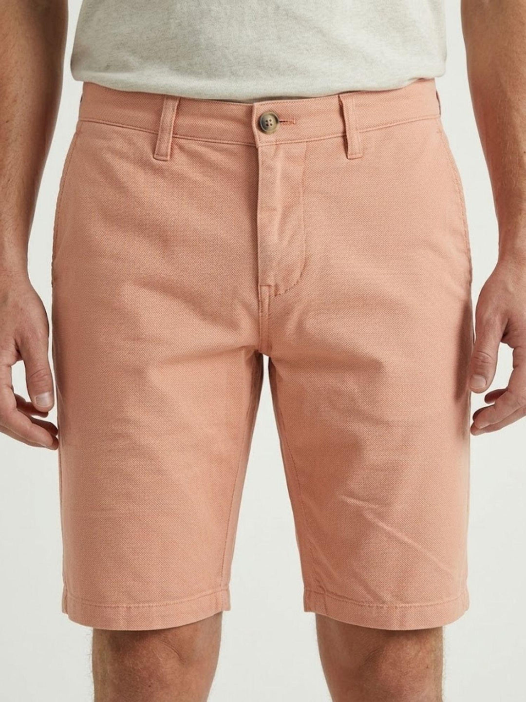 Bermuda in cotone piquet rosa salmone BU26S29BEPA1576PIQUET 676 ANDREA MORANDO 