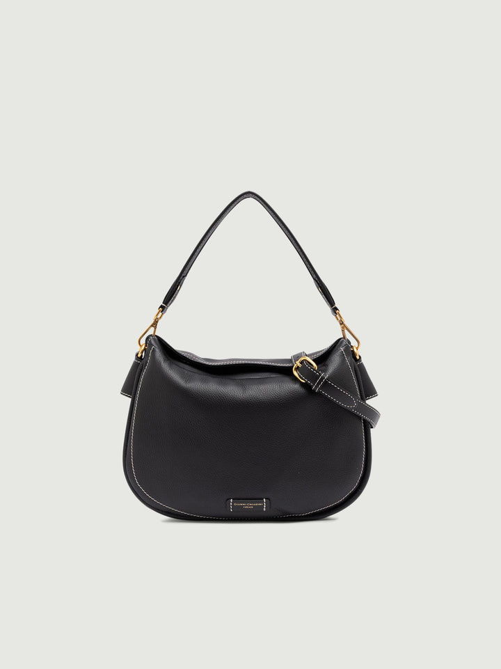 Borsa a spalla MAREA in pelle nera BS 10541 STSR 001 GIANNI CHIARINI 