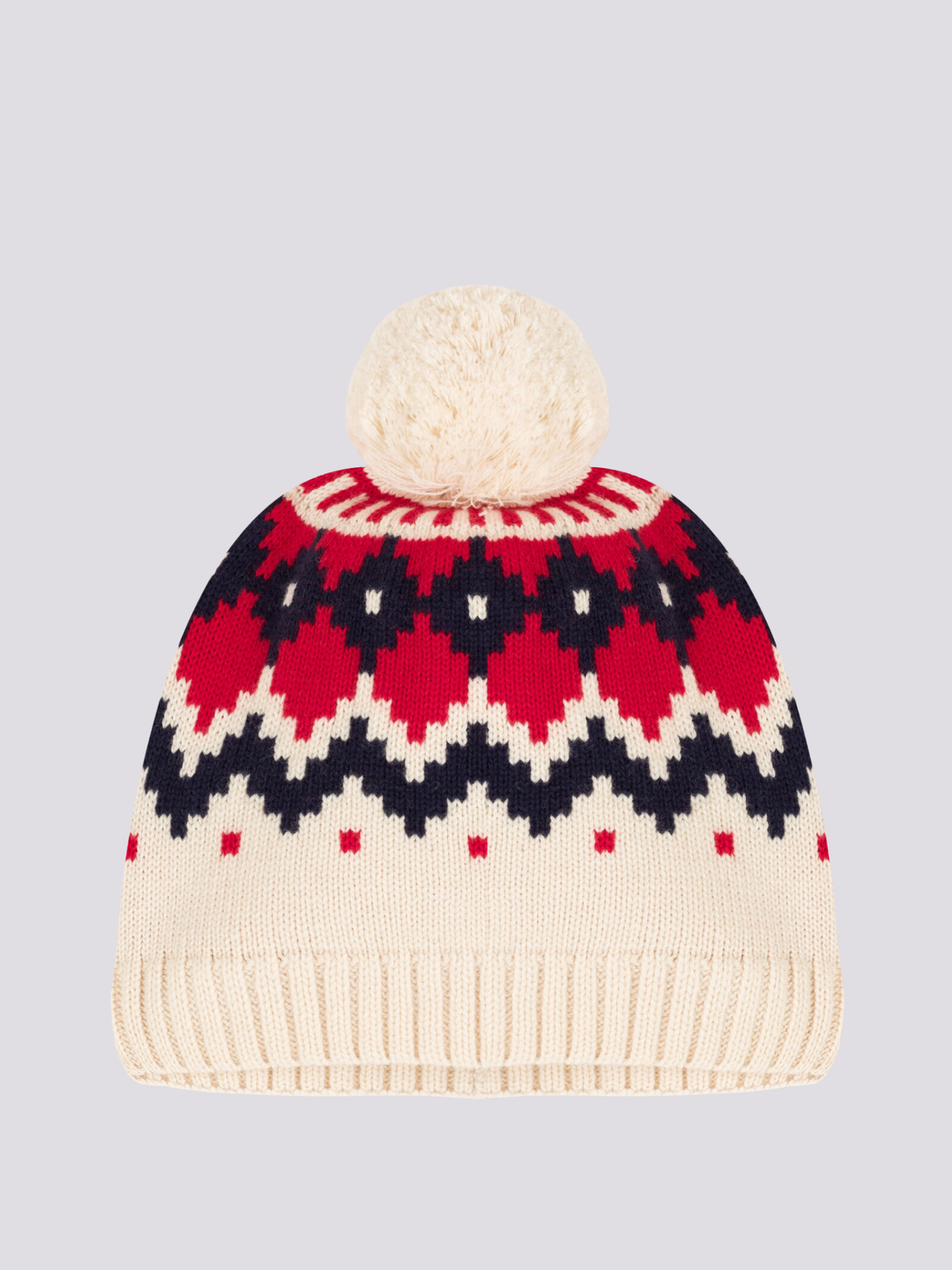 BERRETTO JACQUARD IN LANA A08DM 01 PETIT BATEAU 