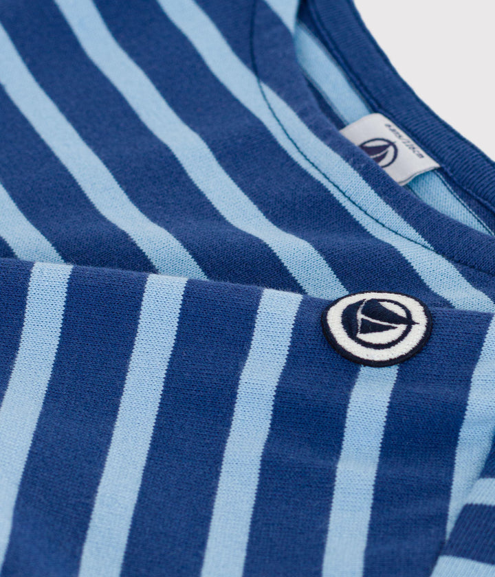 Marinière blu e azzurro A0FR6 01 PETIT BATEAU 